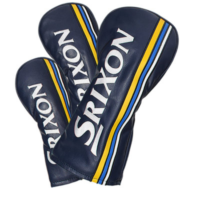 Srixon Open Golf Headcover Set Navy Blue Yellow Clubhouse Golf